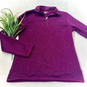 Eddie Bauer 1/4 Fleece Quarter Zip Sweater - Small